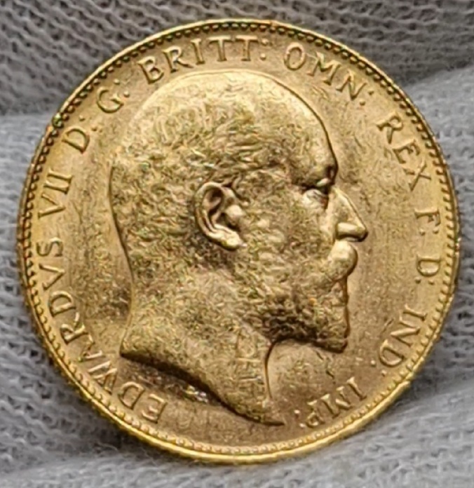 England Great Britain UK Australien Sovereign, 1 Pfund Gold 1908 P