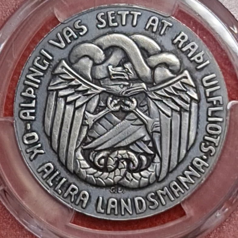 Iceland Island (5 Kr)5 Kroner 1930 1000 Jahre Althing PCGS MS 64 | MA-Shops