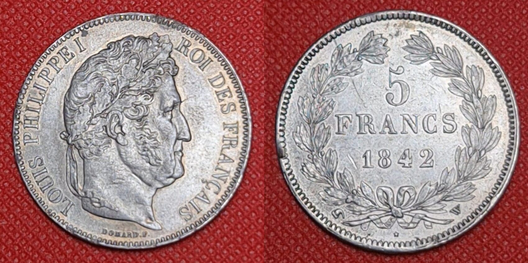 Frankreich 5 Francs 1842 W Lille Louis Philippe I. 1830 - 1848 Der