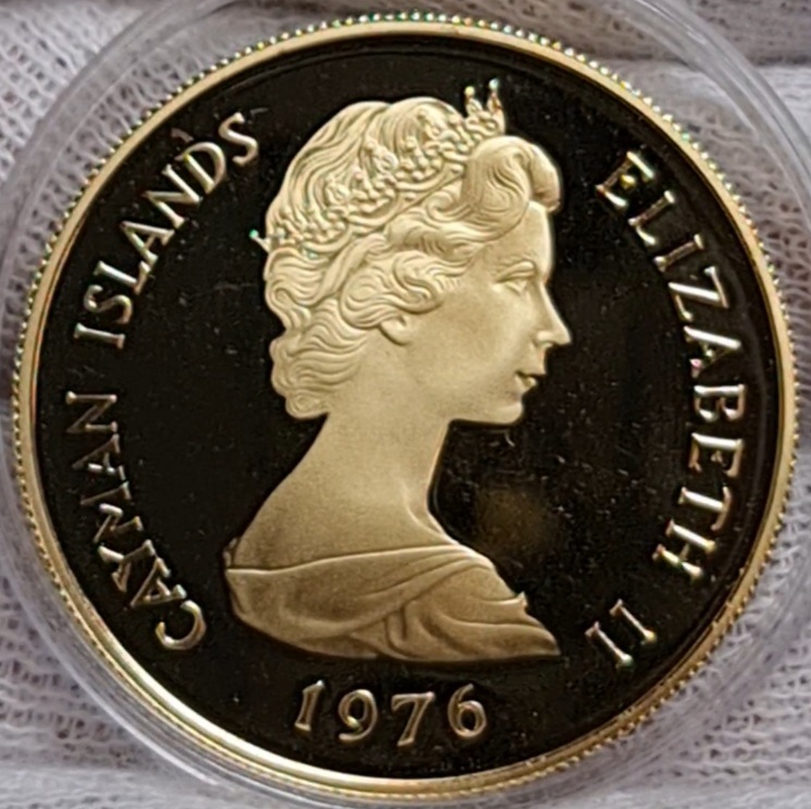 Cayman Inseln Islands 100 Dollars 1976 Sovereign Queens of England