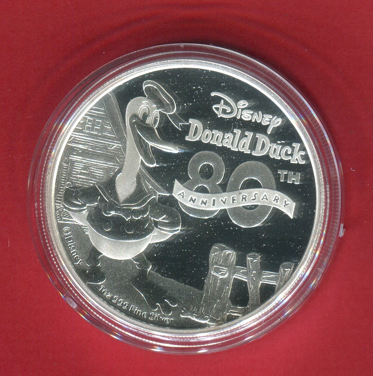 Niue Islands 2 Dollar Silbermünze 2014 Disney - Donald Duck - 80th