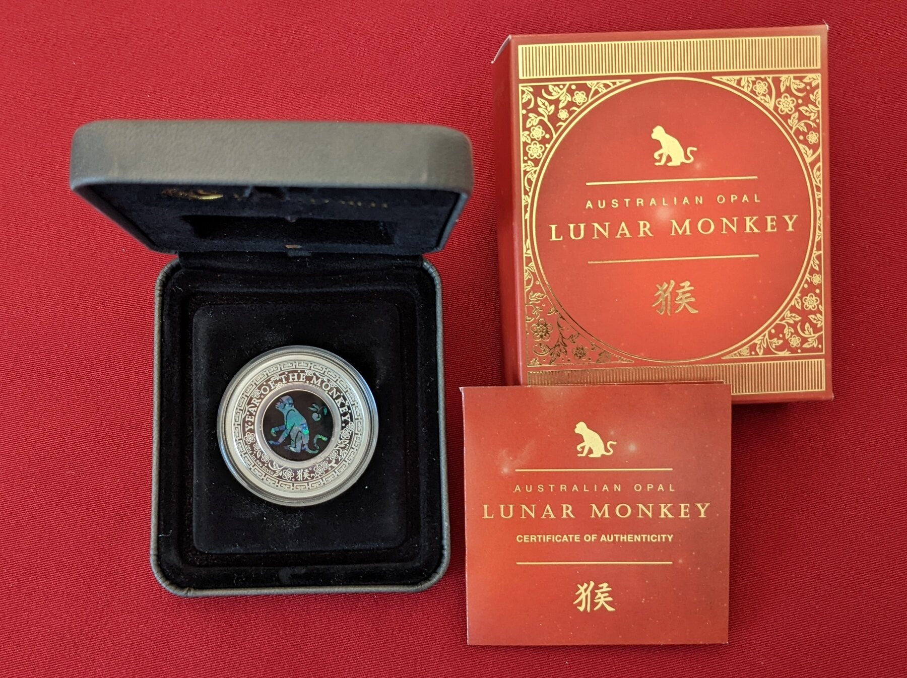 Australien 1 Dollar Silbermünze 2016 Australian Opal Lunar Series