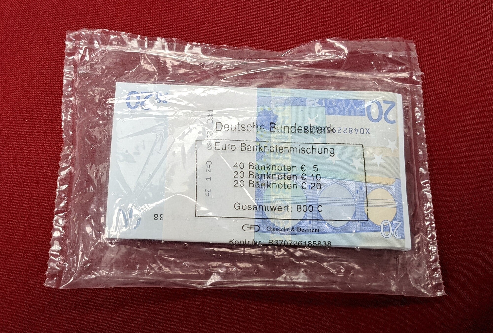Deutschland 800 Euro 40 X 5 20 X 10 20 X 20 2002 Euro 