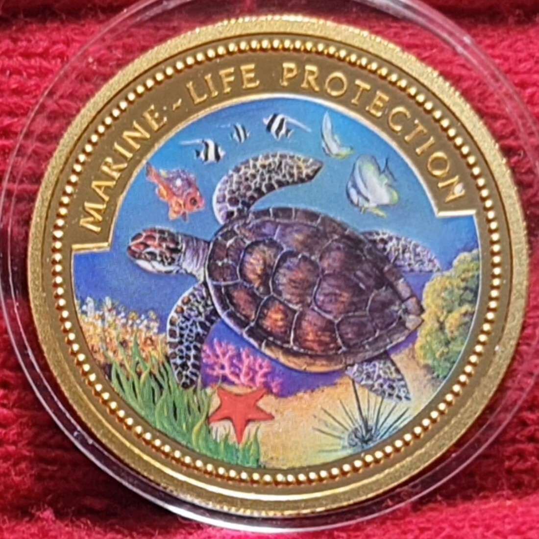 Palau Inseln Islands 200 Dollars Farbmünze Gold 1 Unze 1998 Marine Life