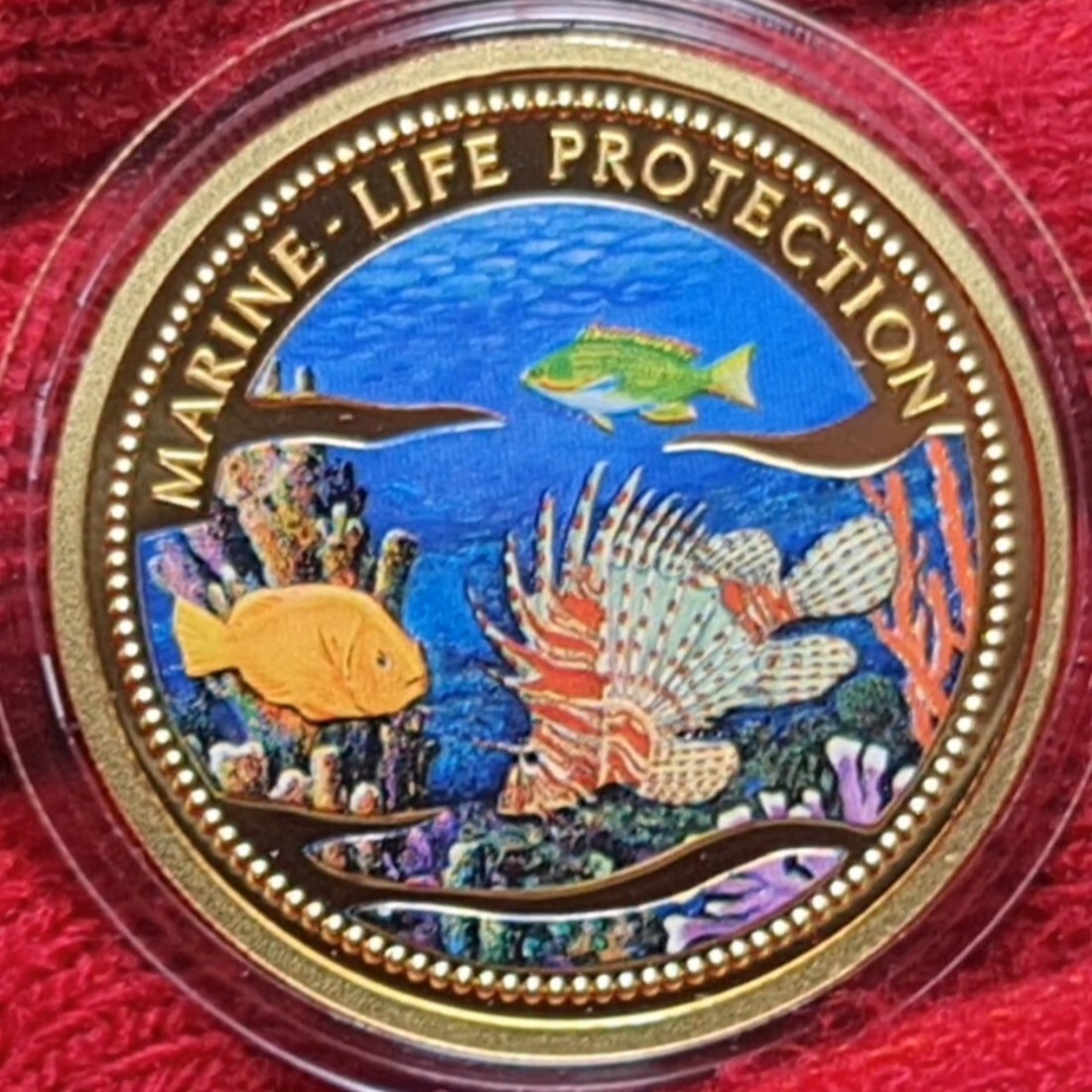 Palau 200 Dollars Farbmünze Gold 1 Unze 2000 Marine Life Protection