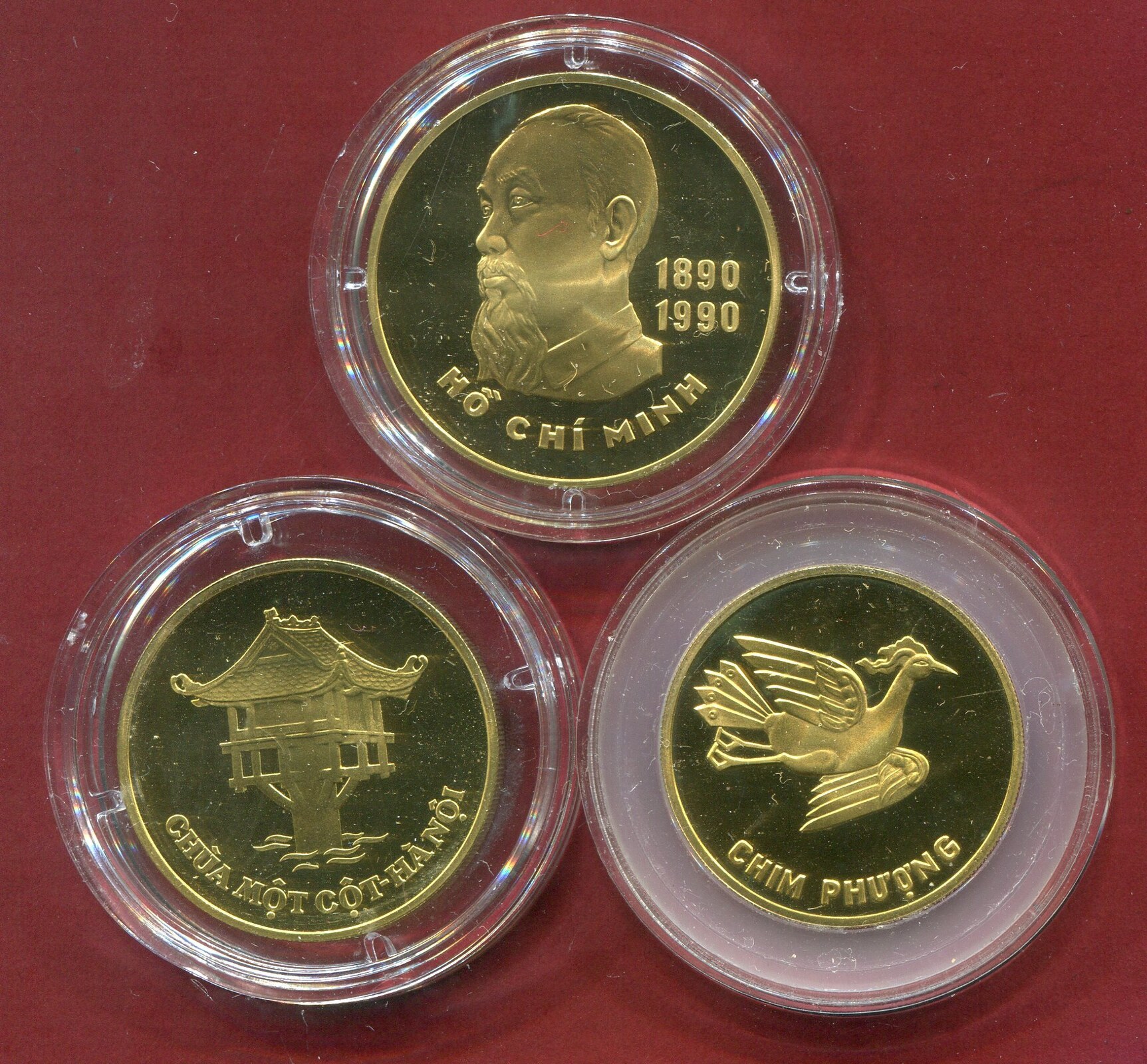Vietnam 5 10 20 Dong 3 M nzen Coins Set 1989 Ho Chi Minh Pagoda Bird Vietnam 5 10 20 Dong 3 M nzen Coins Set 1989 Ho Chi Minh Pagoda Bird