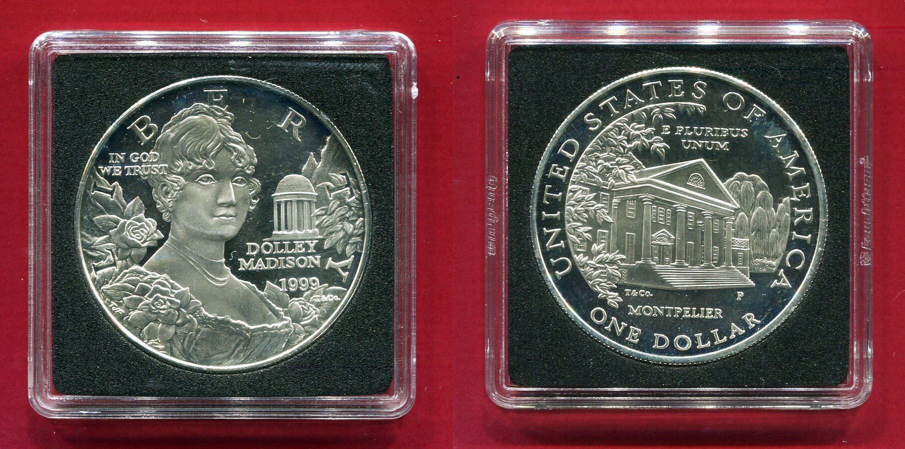 USA 1 Dollar Silbergedenkm nze 1999 First Lady Dolley Madison Proof In usa-1-dollar-silbergedenkm-nze-1999-first-lady-dolley-madison-proof-in