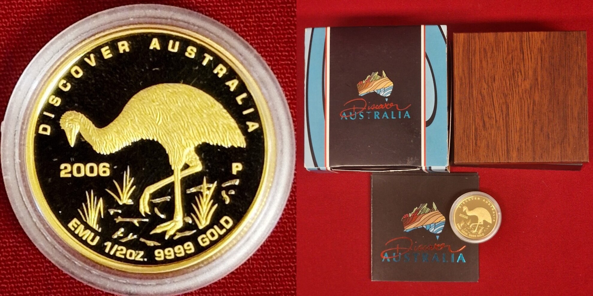 Australien 50 Dollars 1/2 Ounce Gold 2006 P Discover Australia Emu