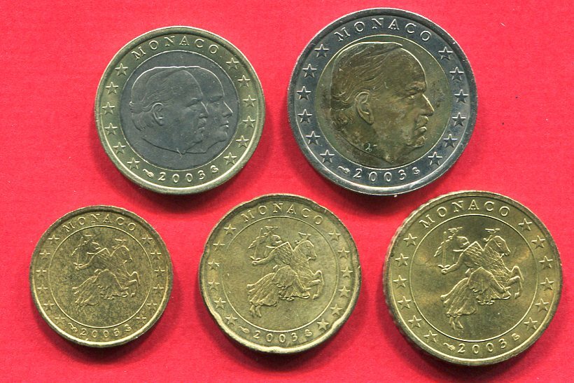 Monaco 3 80 Euro 2003 Kursm nzensatz 10 Cent Bis 2 Euro Lose MA Shops