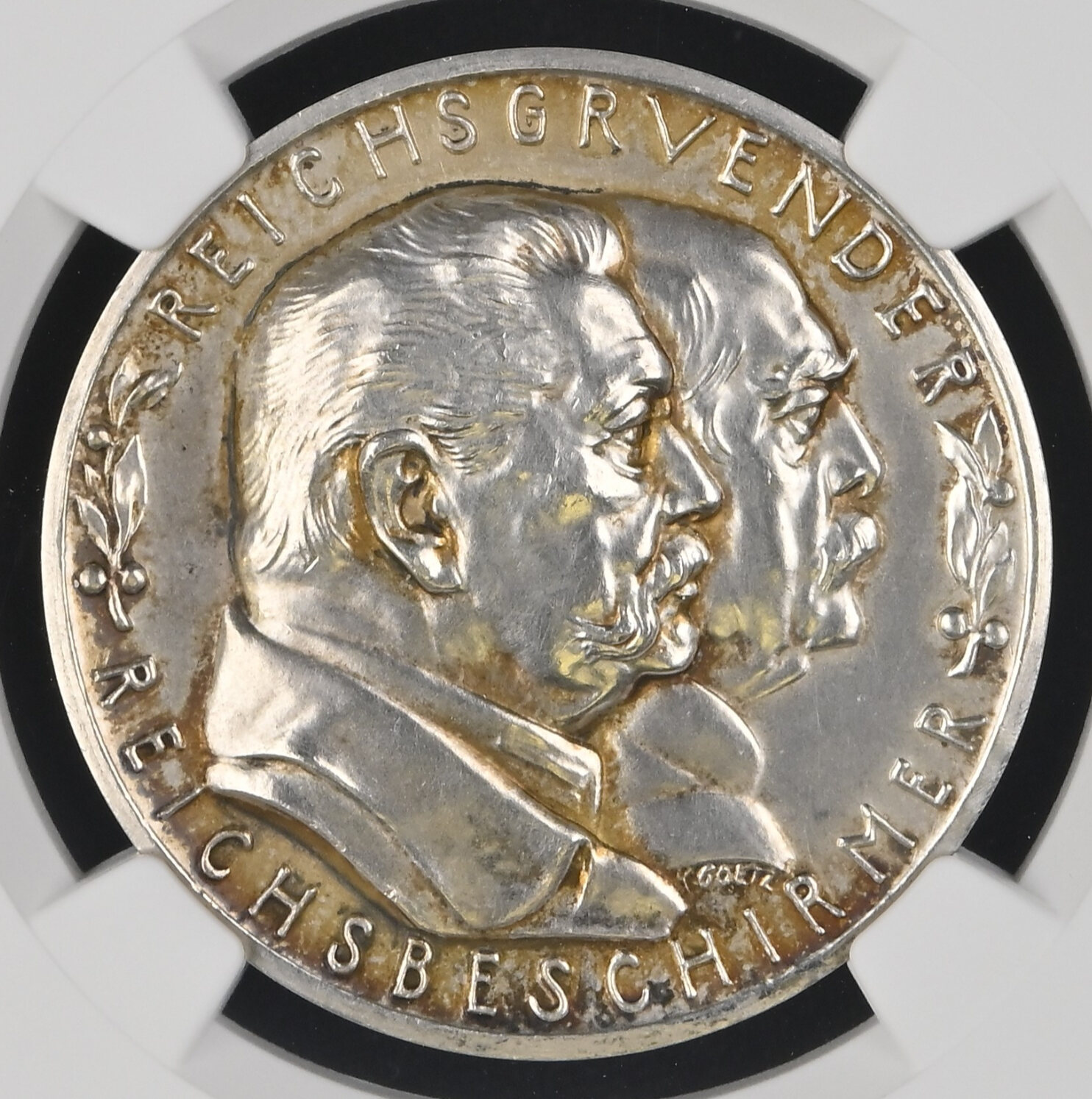 Weimarer Republik Karl Goetz Medaille Silber Silvermedal 1931-DATED 60 ...