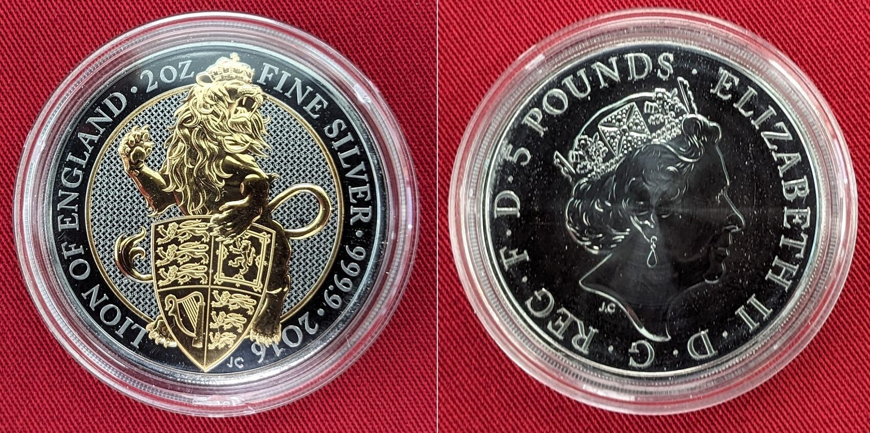 Großbritannien 5 Pfund Silbermünze - 2 oz Silver Coin 2016 Golden ...