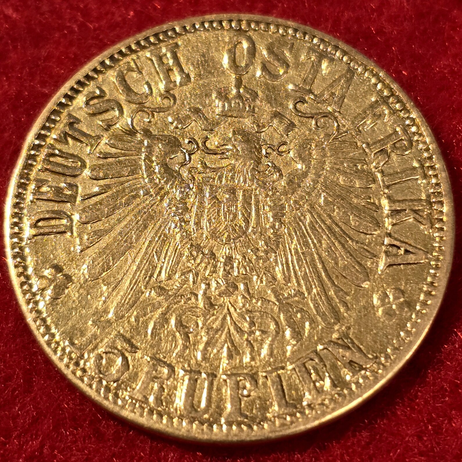 Deutsch Ostafrika DOA German Eastafrica 15 Rupien Rupees 1916