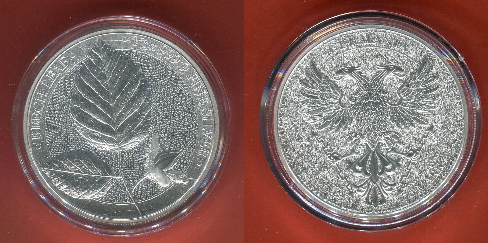 1 Unze Silbermünze Germania 2024 – 5 Mark Germania, Limitierte Auflage, 999er Feinsilber