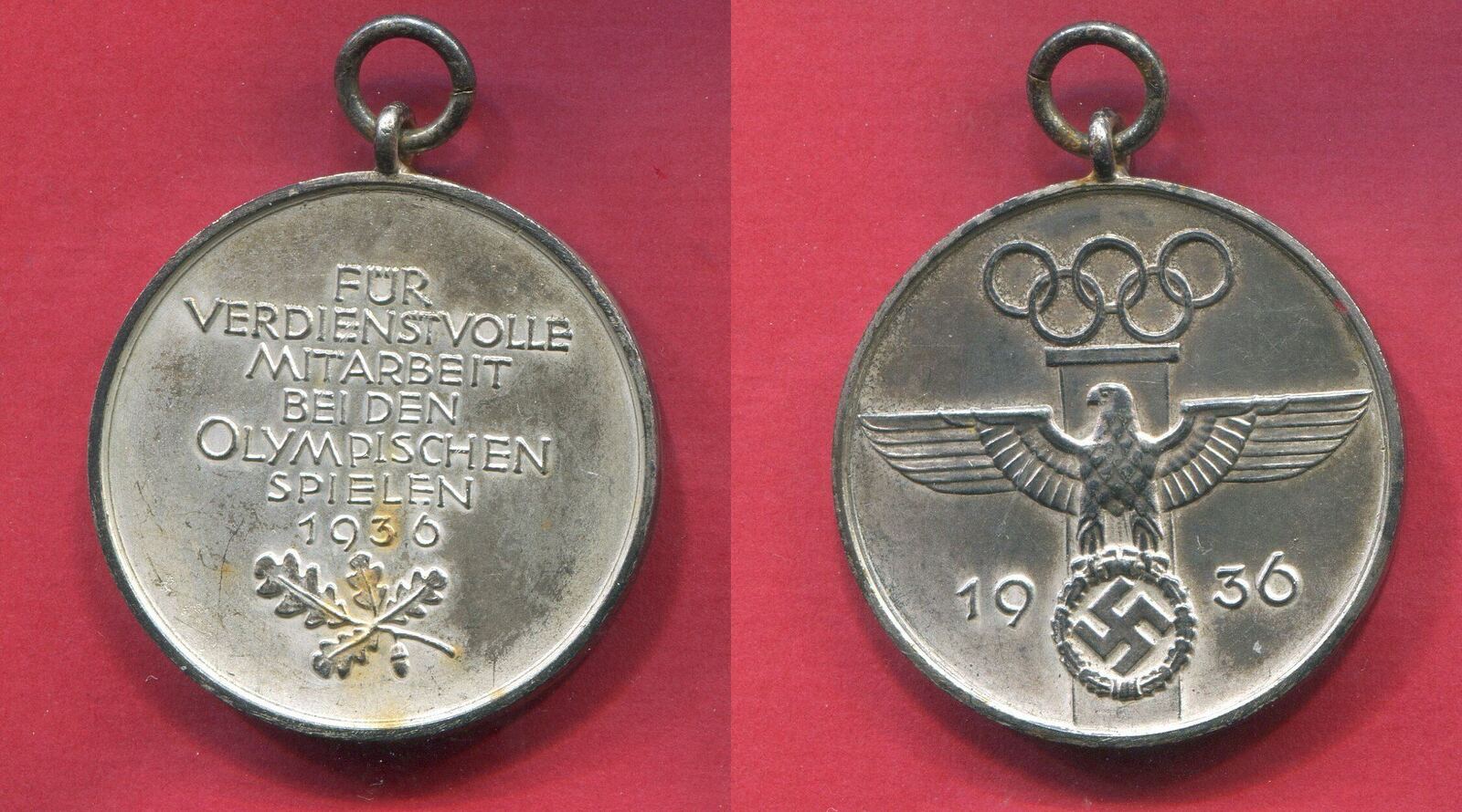 Deutsches Reich 1933-1945 Medaille Weißmetall magnetisch versilbert ...