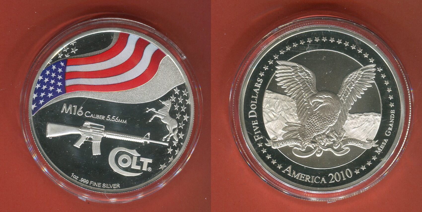 住友銀行のメダル Mesa Grande, USA 2 Dollar Silbermünze - 1 oz Proof Fine