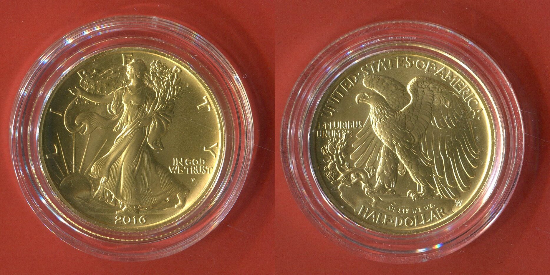 Goldmünze offers USA American Eagle 1/2 oz 2016