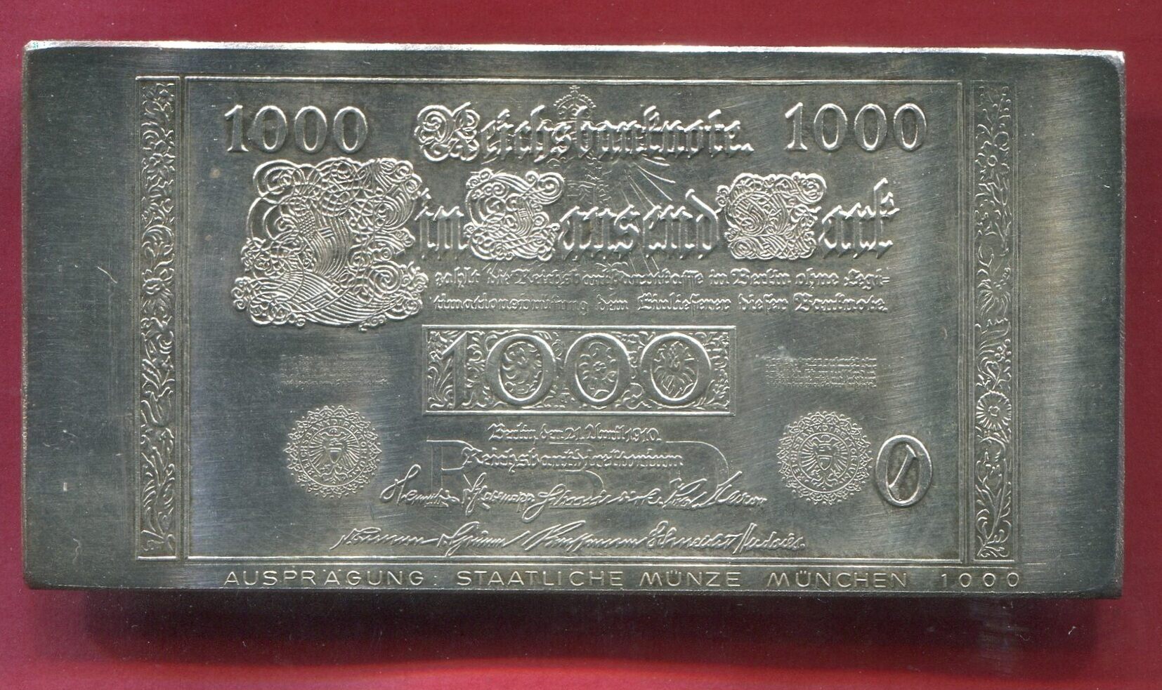 BRD Bundesrepublik Deutschland FRG Germany Silberbarren Gedenkpr gung brd-bundesrepublik-deutschland-frg-germany-silberbarren-gedenkpr-gung
