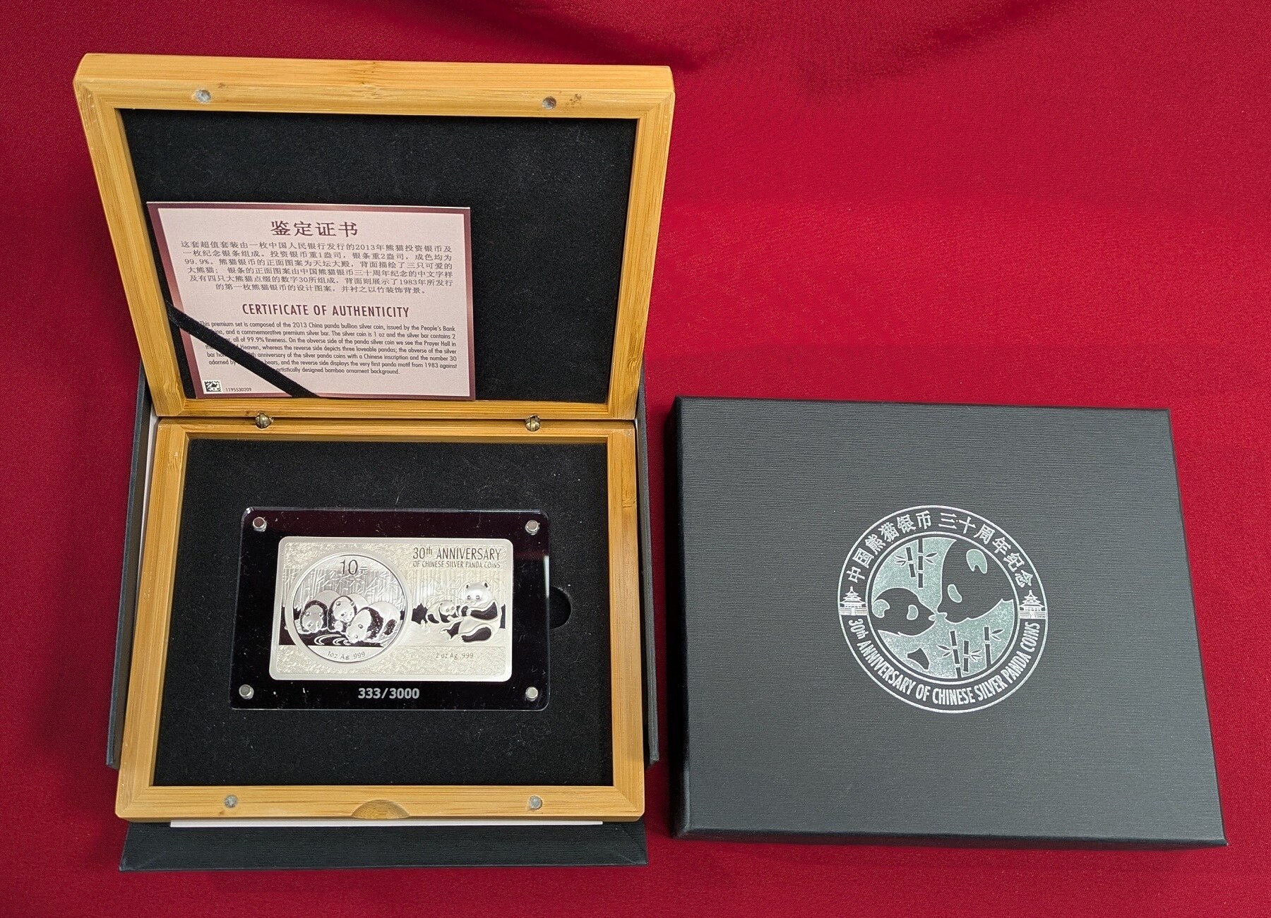 4 Unzen Silberbarren – Motiv „100 Dollar Schein“ 2013, Mit Box Und Zertifikat