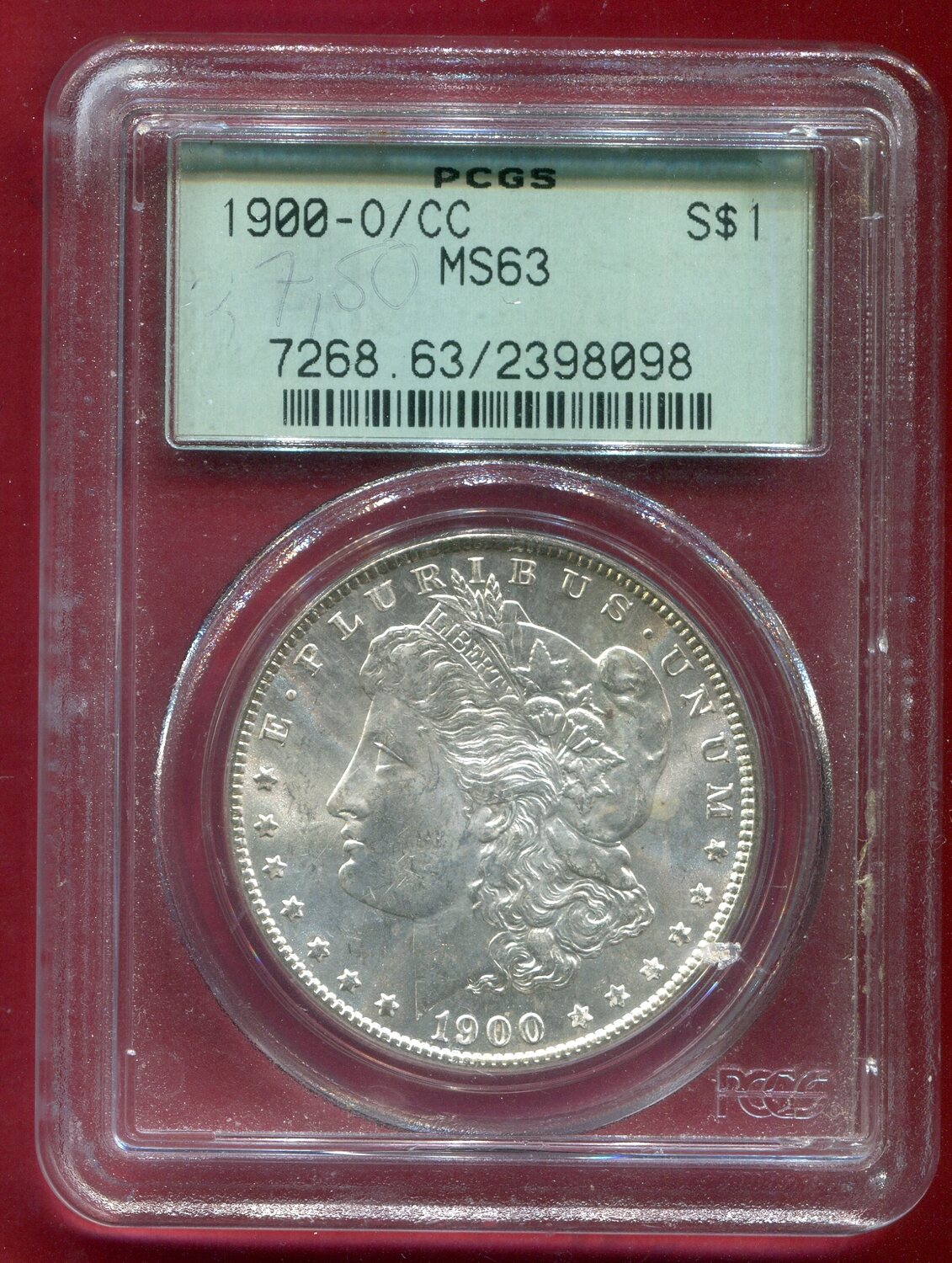 USA 1 Dollar Morgan Silber Variety 1900 Repunched Mint Mark, O