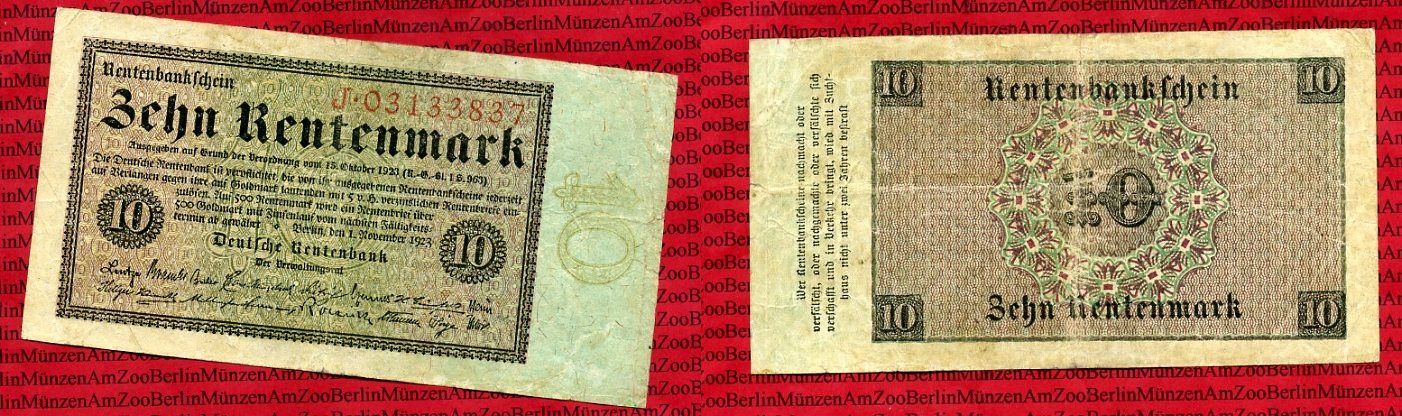 Reichsbanknoten Reproduktion Set – 12 Scheine Von 1924–1945, Originalgetreu, Für Sammler & Film
