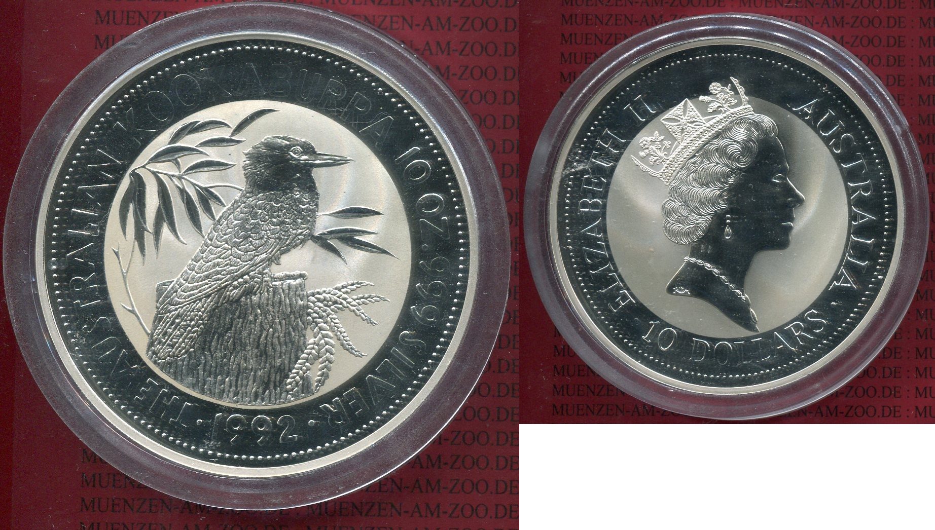 Australien Australia Australien Unzen Kookaburra Dollars Mit Kapsel Stempelglanz