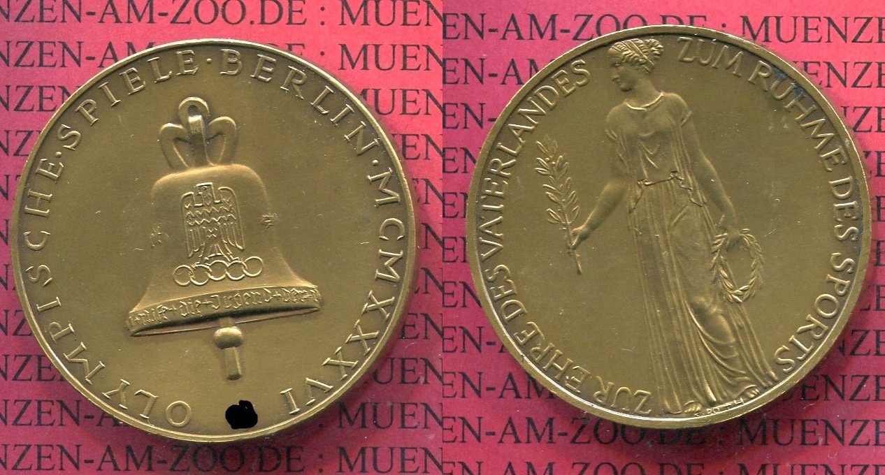 Medaille Olympische Spiele Berlin 1936 Berlin Olympische ...