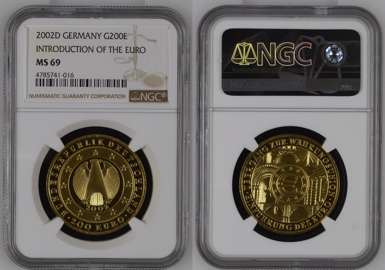 200 Euro 2002 D Germany Bundesrepublik Deutschland Wahrungsunion