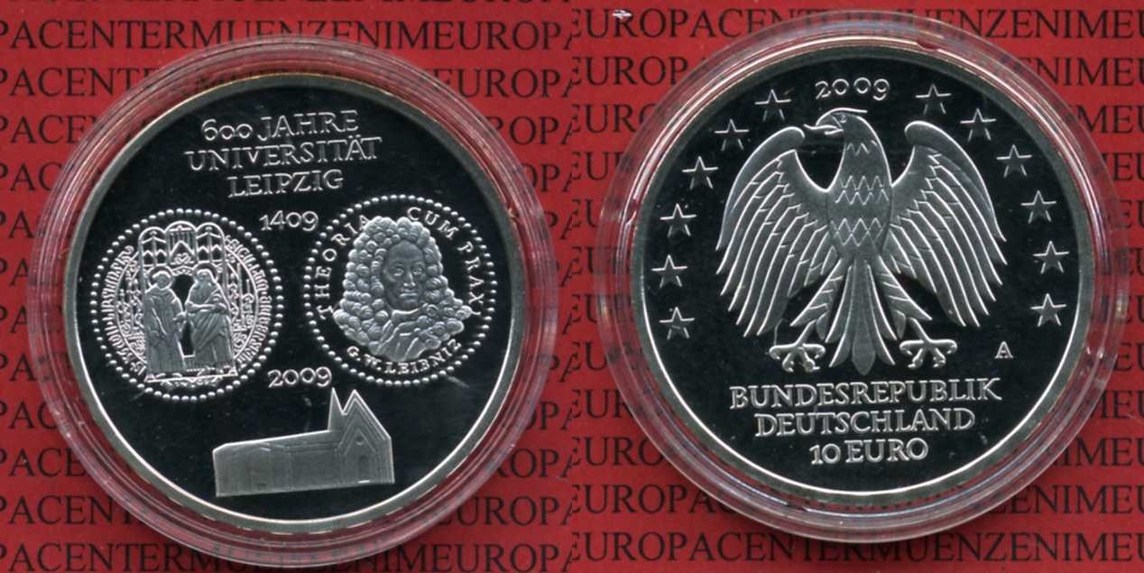 Bundesrepublik Deutschland 10 Euro Silber Gedenkmünze Deutschland 10 Euro 2009 A 600 Jahre