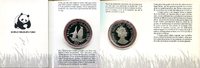Falkland Islands 50 Pence Falkland Islands. Silber-Gedenkmünze 25 Jahre WWF 1987 -