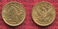 USA 5 Dollars Half eagle Liberty, Frauenkopf, Coronet Head Gold Picture