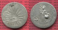 Religiöse Medaille aus Peso Münze Münzschmuck Silber Handarbeit aus Peso Münze San Jose Roma Sonne im Sternkreis Picture