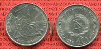 DDR GDR Deutsche Demokratische Republik 10 Mark Neusilber DDR 10 Mark Gedenkmünze Neusilber 1971 Buchenwalddenkmal -