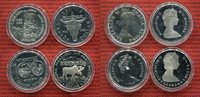 Kanada 4 x 1 Dollar Silbermünzen Kanada Lot 4 x 1 Dollar Silber 1958 - 1985 Picture