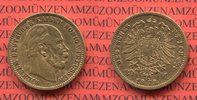 Preußen, Purssia German Empire 20 Mark Goldmünze Preußen 20 Mark Gold 1873 C Wilhelm I. Picture