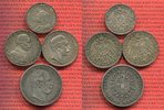 Preußen Lot von 4 Münzen Silber Kaiserreich Lot von 4 Münzen 2 Mark, 2 x 3 Mark und 5 Mark Picture