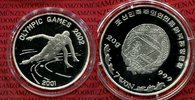 Nordkorea 7 Won Silber Nordkorea 7 Won Silber 2001 Olympische Winterspiele 2002 Eisschnelllauf Picture