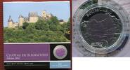 Luxemburg Luxembourg 5 Euro Bimetallkmünze aus Silber und Niob, Burg Bourscheid, Chateau de Bourscheid -