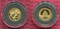 China Volksrepublik PRC 20 Yuan Goldmünze 1/20 Unze Panda Picture