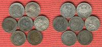 Baden, Preußen 7 x 2 Mark Silbermünzen Kaiserreich Lot 7 Typen Picture
