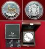 Gabun 10.000 Francs CFA Giant Investment 2013 - Deluxe Edition Springbock 1 kg Silber Picture