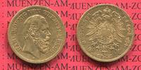 Württemberg 20 Mark Goldmünze Karl, Gold Picture