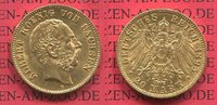 Sachsen, German Empire Kingdom of Saxonia 20 Mark Goldmünze König Albert Kursmünze Circulation Coin Picture