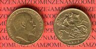 England Great Britain UK Half Sovereign Goldmünze Edward VII. Picture