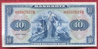 Bundesrepublik Deutschland Berlin 10 DM Deutsche Mark Kopfgeld Kopfgeld B-Perforation Berlin Perforation Picture