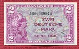 Bundesrepublik Deutschland 2 DM Deutsche Mark Kopfgeld Deutsche Mark 1948 Kopfgeld Picture