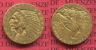 USA 5 Dollars Dollar Half eagle Indian Head Indianerkopf Picture
