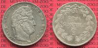 Frankreich 5 Francs Silber Kursmünze Paris Louis Philippe Picture