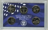 USA Quarters Set 5 x 0,25 Dollars 50 State Quarters Proof Set Picture