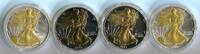 USA 4 Dollar (4x1 Dollar) 1 Dollar ": Liberty": (Freiheit) teilvergoldet Picture