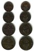 Altdeutschland 1, 2, 3 und 4 Pfenninge Scheidemünzen Lot von vier Münzen Picture